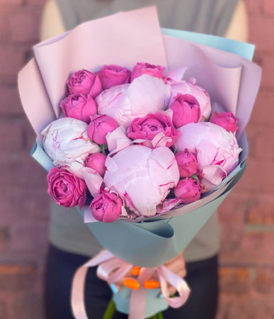 Букет_Розовая мания